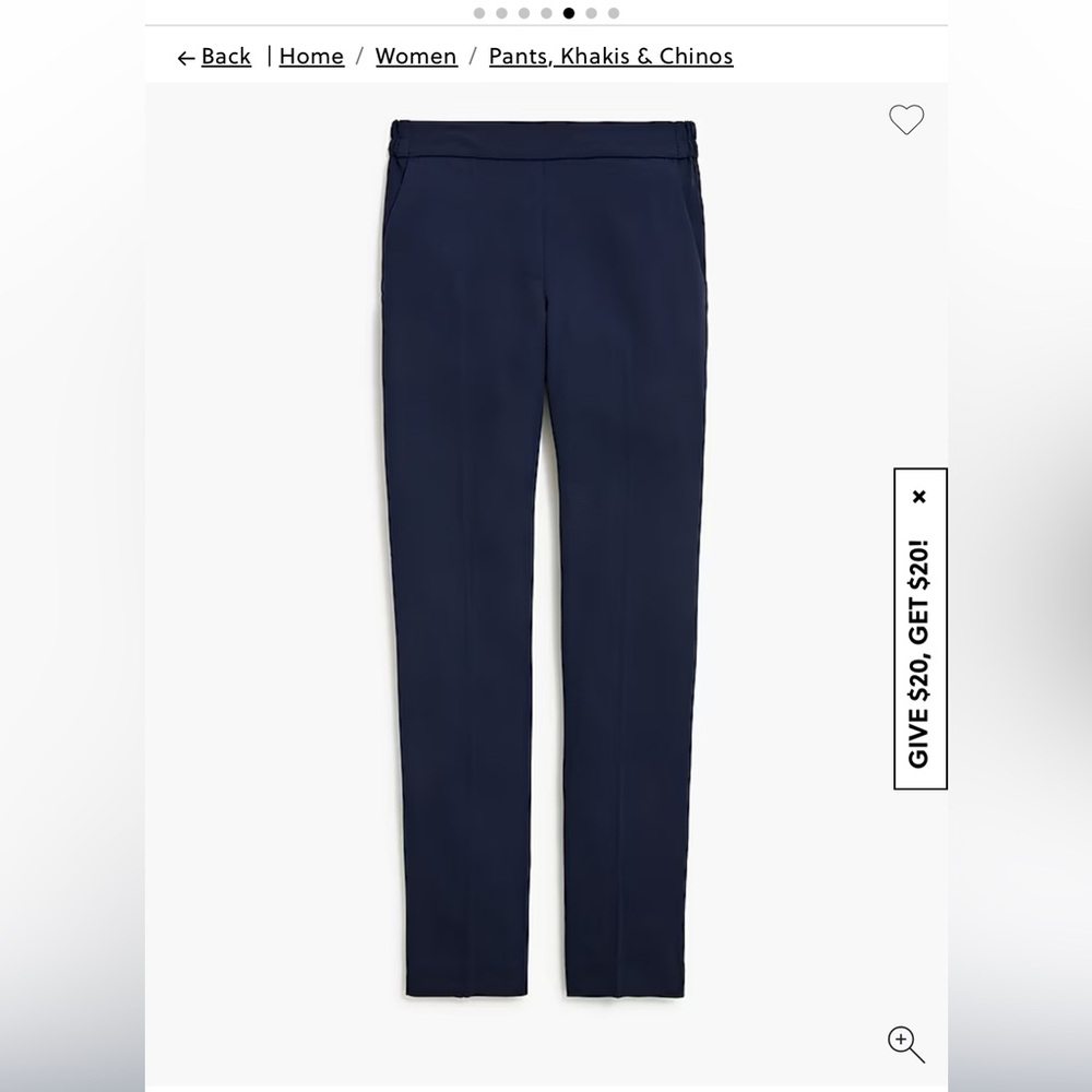 J. Crew Navy Jamie Pants